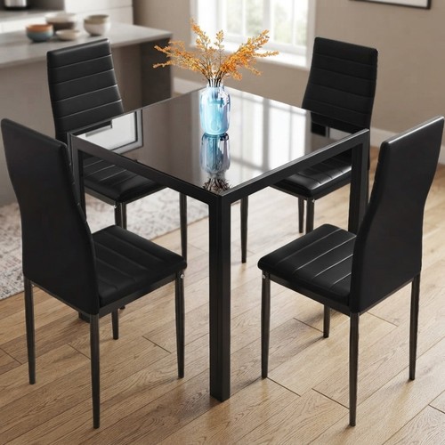 Modernes set aus - glastisch, und