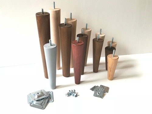 Neu holzkegel möbelbeine - 4x,