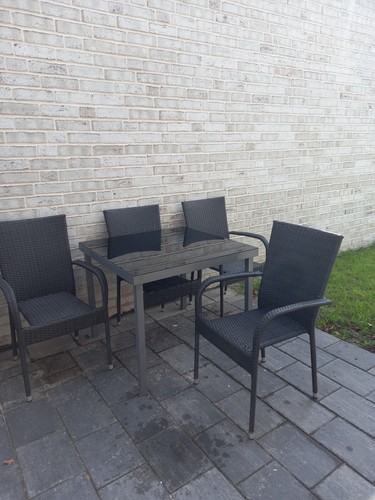 Terassenmöbel set tisch - set., mit