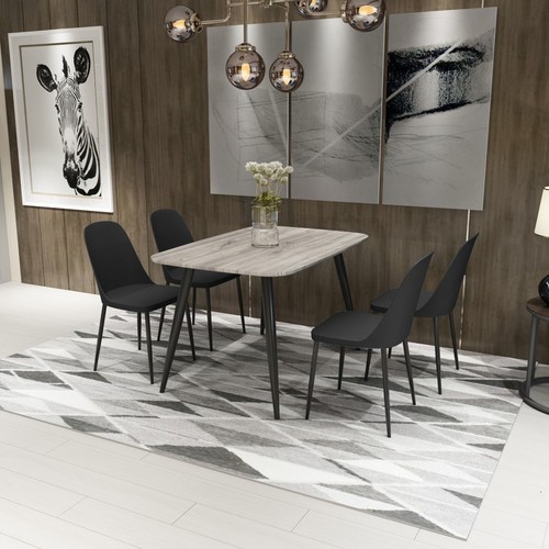 Aspen grau eiche rechteckig - grau,
